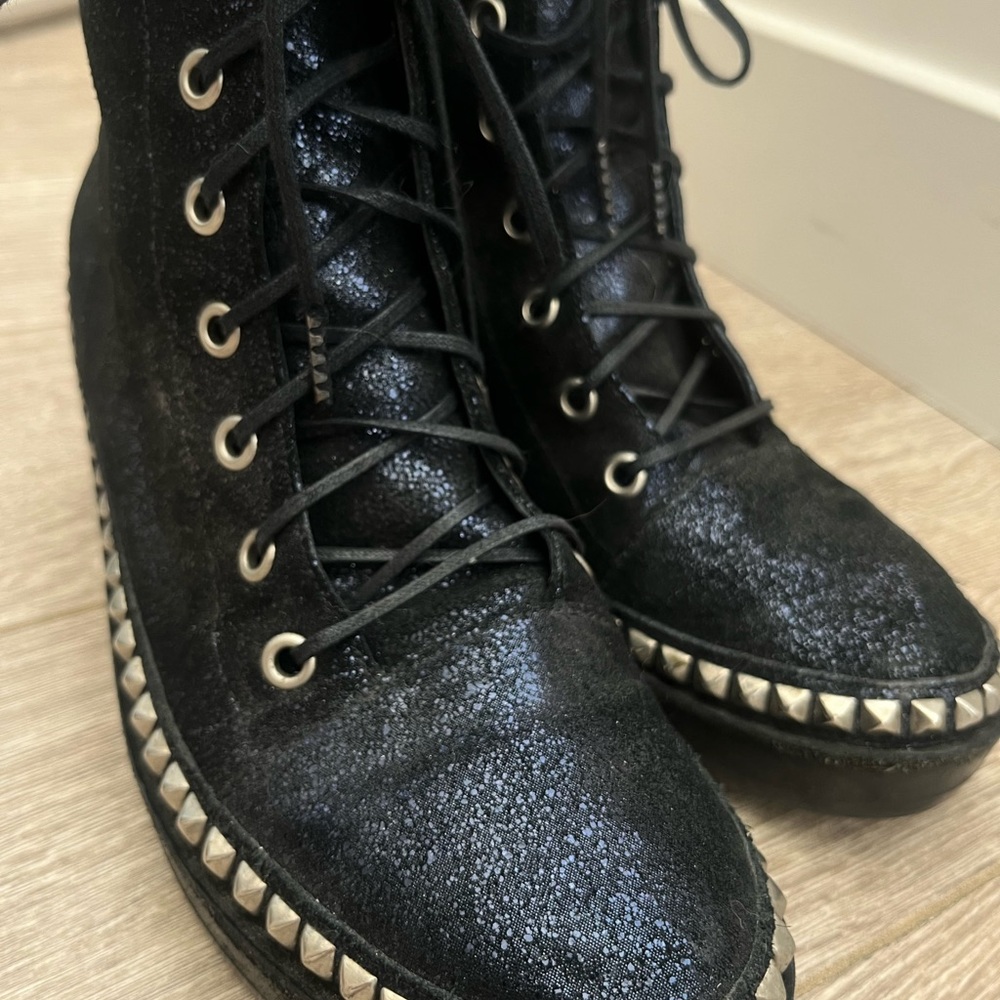 Women’s Calleen Codero Studded Lace up shoes. Like-new condition.
